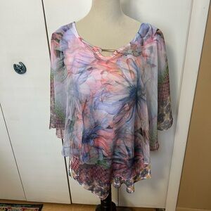 Cato Multicolor Floral Blouse